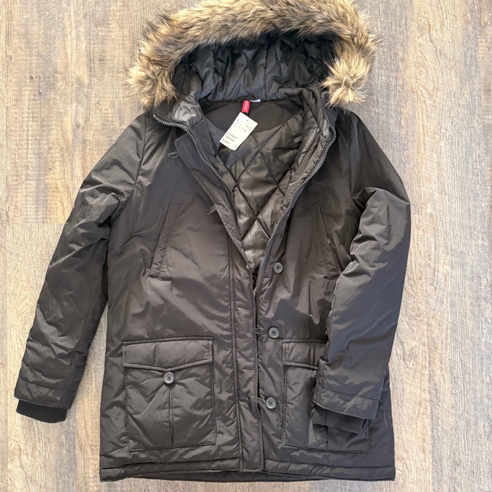 H&M Black Quilted Jacket
